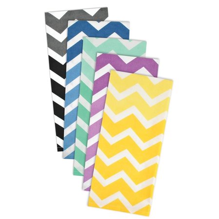 FASTFOOD Yellow Chevron Dishtowel Set FA2567421